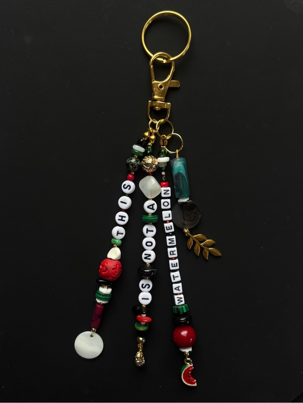 🍉 Palestinian Bag Charm. THIS IS NOT A WATERMELON